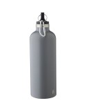 Gourde double paroi de 500 ml en acier inoxydable recyclé Lysandra Matières : aluminium Couleurs : argenté cadeau affaires éléga