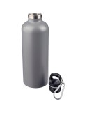 Gourde double paroi de 500 ml en acier inoxydable recyclé Lysandra Matières : aluminium Couleurs : argenté personnalisable avec 