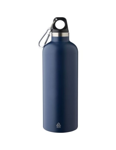 Gourde double paroi de 500 ml en acier inoxydable recyclé Lysandra Matières : aluminium Couleurs : bleu cadeau entreprise pas ch