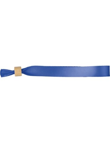 Bracelet en rPET 300D Tarian Matières : bambou Couleurs : bleu cobalt goodies publicitaire événementiel