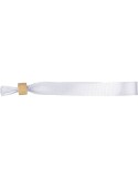 Bracelet en rPET 300D Tarian Matières : bambou Couleurs : blanc objet promotionnel éco-responsable