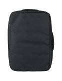 Sac à dos porte-ordinateur en rPET 300D Eulalia Matières : polyester Couleurs : noir