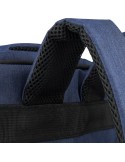 Sac à dos porte-ordinateur en rPET 300D Eulalia Matières : polyester Couleurs : noir personnalisation rapide en France