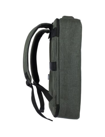 Sac à dos porte-ordinateur en rPET 300D Eulalia Matières : polyester Couleurs : gris cadeau client original