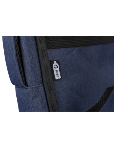 Sac à dos porte-ordinateur en rPET 300D Eulalia Matières : polyester Couleurs : bleu impression haute définition