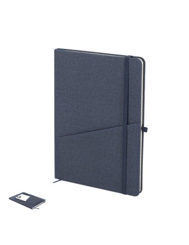 Bloc Notes Waylon Couleurs : gris Matières : PU recyclé cadeau entreprise pas cher