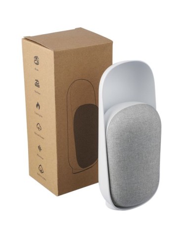Enceinte en ABS recyclé Rumi Matières : ABS recyclé Couleurs : blanc cadeau collaborateur premium