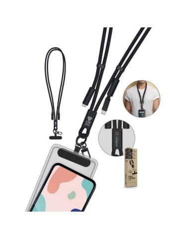 CÂBLE DE CHARGE LANYARD LONGUEUR RÉGLABLE POUR TÉLÉPHONE