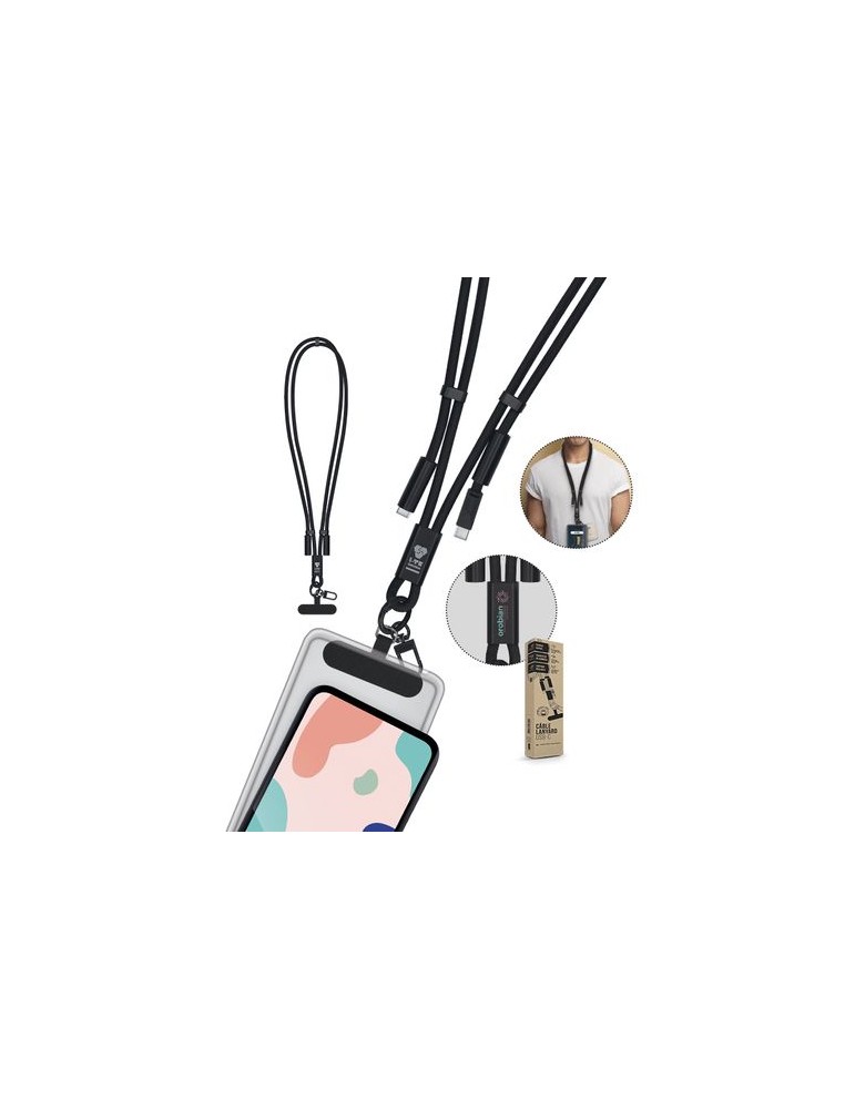 CÂBLE DE CHARGE LANYARD LONGUEUR RÉGLABLE POUR TÉLÉPHONE