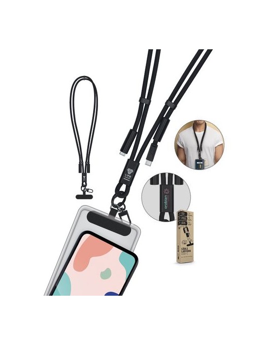 CÂBLE DE CHARGE LANYARD LONGUEUR RÉGLABLE POUR TÉLÉPHONE
