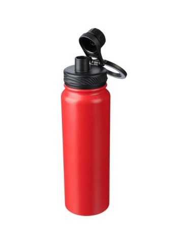 Gourde isotherme de 800 ml en acier inoxydable Zinnia Matières : acier inoxydable Couleurs : noir impression logo haute qualité