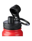 Gourde isotherme de 800 ml en acier inoxydable Zinnia Matières : acier inoxydable Couleurs : noir goodies publicitaire durable
