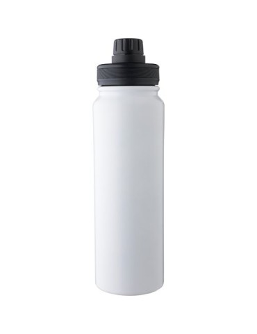 Gourde isotherme de 800 ml en acier inoxydable Zinnia Matières : acier inoxydable Couleurs : blanc cadeau entreprise pas cher