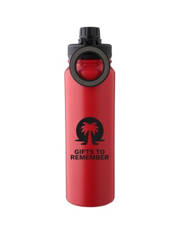 Gourde isotherme de 800 ml en acier inoxydable Zinnia Matières : acier inoxydable Couleurs : blanc goodies personnalisé en stock