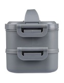 Lunch box en PP d’une capacité totale de 1 600 ml Selwyn Matières : silicone Couleurs : noir cadeau affaires élégant