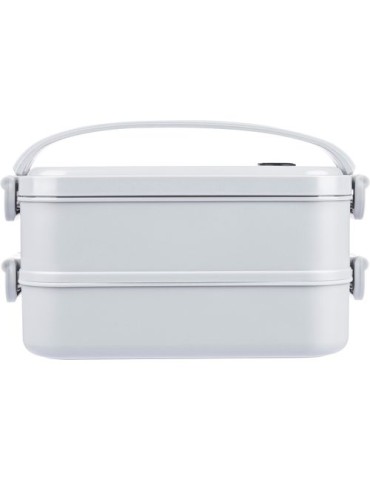 Lunch box en PP d’une capacité totale de 1 600 ml Selwyn Matières : silicone Couleurs : blanc goodies publicitaire événementiel