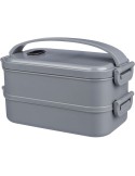 Lunch box en PP d’une capacité totale de 1 600 ml Selwyn Matières : silicone Couleurs : bleu livraison express 24h 48h