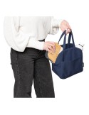 Sac isotherme en polycoton recyclé Elowen Couleurs : beige impression haute définition