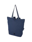 Sac à dos porte-ordinateur en polycoton 330 g/m2 Osric Couleurs : beige marquage couleur éclatante