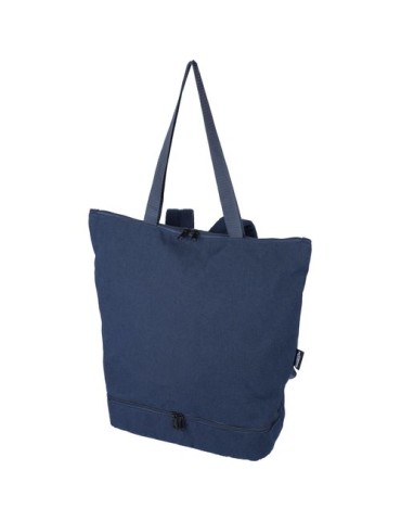 Sac à dos porte-ordinateur en polycoton 330 g/m2 Osric Couleurs : bleu objet publicitaire robuste