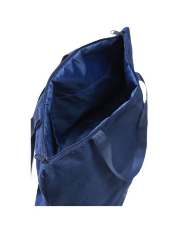 Sac à dos porte-ordinateur en polycoton 330 g/m2 Osric Couleurs : bleu personnalisable avec votre logo