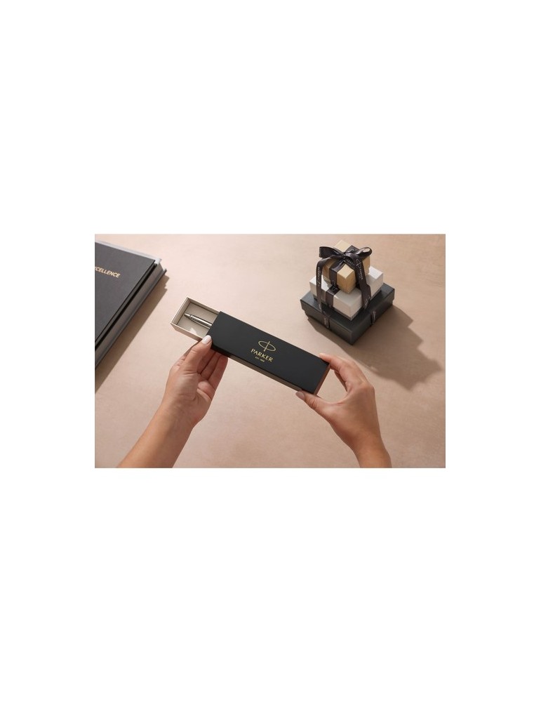 Parker Jotter Stylo recyclé en acier inox - bleu