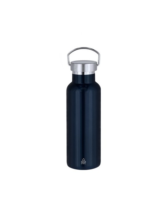 Bidon Thermique Muns Couleurs : bleu Matières : acier inoxydable recyclé goodies publicitaire événementiel