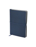 Bloc Notes Vierax Couleurs : bleu marine Matières : PU recyclé objet promotionnel éco-responsable
