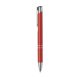 Stylo à bille  en aluminium recyclé personnalisable - BERN RA Matières : aluminium recyclé  Couleurs : rouge marquage laser ultr