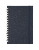Carnet A6 en rPET Ilias Matières : papier recyclé Couleurs : bleu