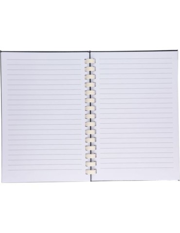 Carnet A6 en rPET Ilias Matières : papier recyclé Couleurs : bleu objet promotionnel éco-responsable