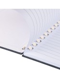 Carnet A6 en rPET Ilias Matières : papier recyclé Couleurs : bleu goodies personnalisé en stock