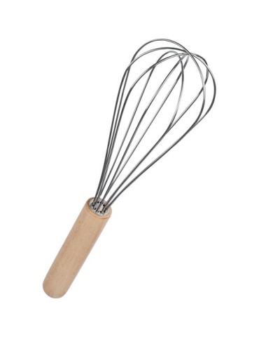 Fouet en acier inoxydable Ilani Matières : bois Couleurs : brun marquage laser ultra précis