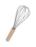 Fouet en acier inoxydable Ilani Matières : bois Couleurs : brun marquage laser ultra précis