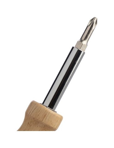 Jeu de tournevis en bois d’hévéa Leni Matières : bois Couleurs : brun impression haute définition