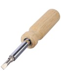Jeu de tournevis en bois d’hévéa Leni Matières : bois Couleurs : brun marquage laser ultra précis