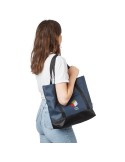 Sac shopping en polyester rPET 600D Lumi Matières : polyester Couleurs : gris goodies publicitaire événementiel