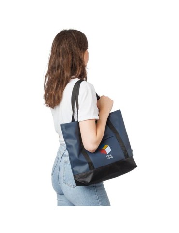 Sac shopping en polyester rPET 600D Lumi Matières : polyester Couleurs : vert goodies publicitaire durable