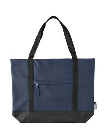 Sac shopping en polyester rPET 600D Lumi Matières : polyester Couleurs : bleu goodies publicitaire événementiel
