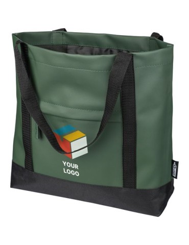 Sac shopping en polyester rPET 600D Lumi Matières : polyester Couleurs : bleu cadeau affaires élégant