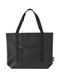 Sac shopping en polyester rPET 600D Lumi Matières : polyester Couleurs : noir cadeau entreprise pas cher