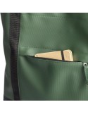 Sac shopping en polyester rPET 600D Lumi Matières : polyester Couleurs : noir goodies personnalisé en stock