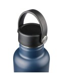Gourde double paroi de 500 ml en acier inoxydable recyclé Lior Matières : silicone Couleurs : noir accessoire événementiel uniqu