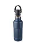 Gourde double paroi de 500 ml en acier inoxydable recyclé Lior Matières : silicone Couleurs : gris cadeau client original