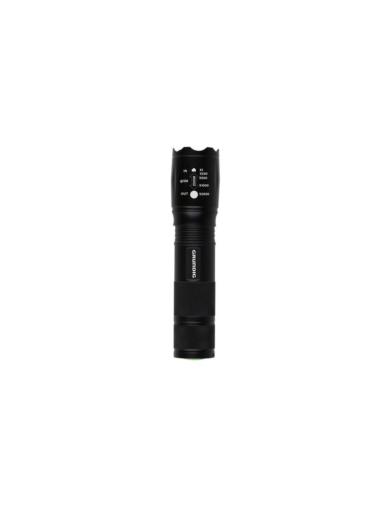 Grundig 1W LED-Torch Zoom lampe de poche