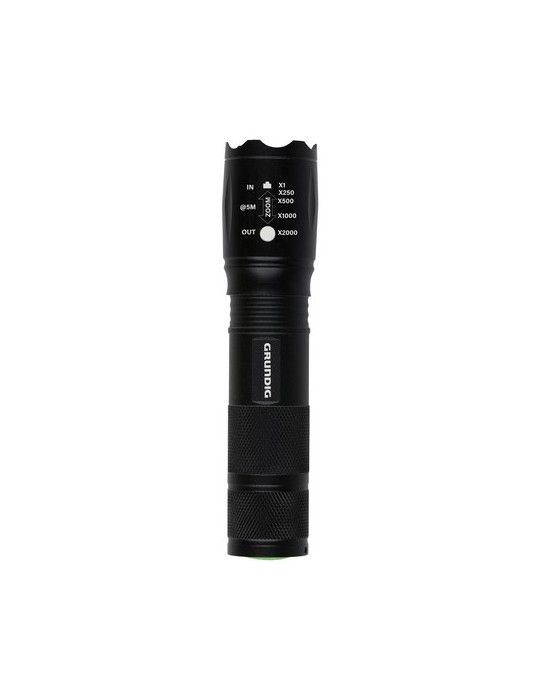 Grundig 1W LED-Torch Zoom lampe de poche