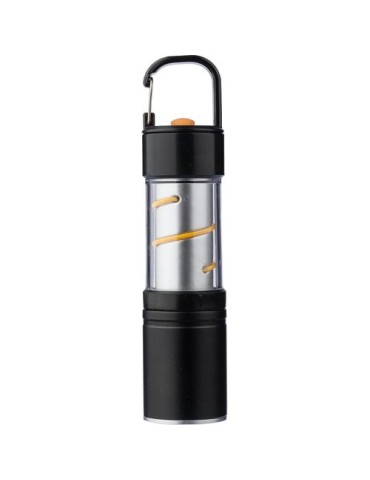 Lampe de poche COB en aluminium Vela Matières : ABS Couleurs : noir impression haute définition