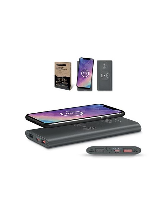 BATTERIE EXTERNE Li-po 8000 mAh ET CHARGEUR PAR INDUCTION 15W