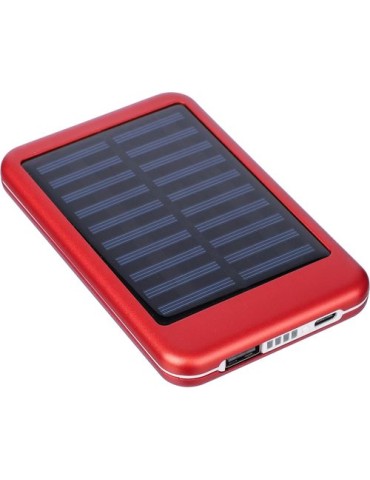 Chargeur solaire en aluminium Tycho Matières : aluminium Couleurs : noir marquage laser ultra précis