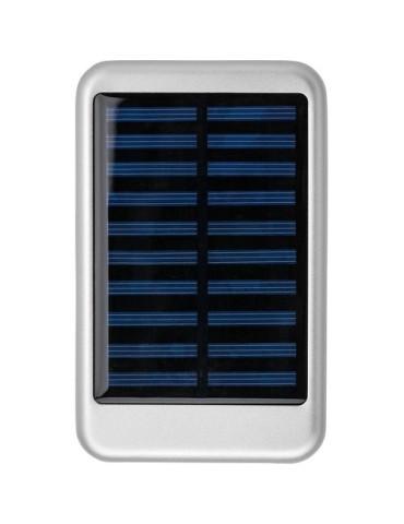 Chargeur solaire en aluminium Tycho Matières : aluminium Couleurs : argenté marquage laser ultra précis